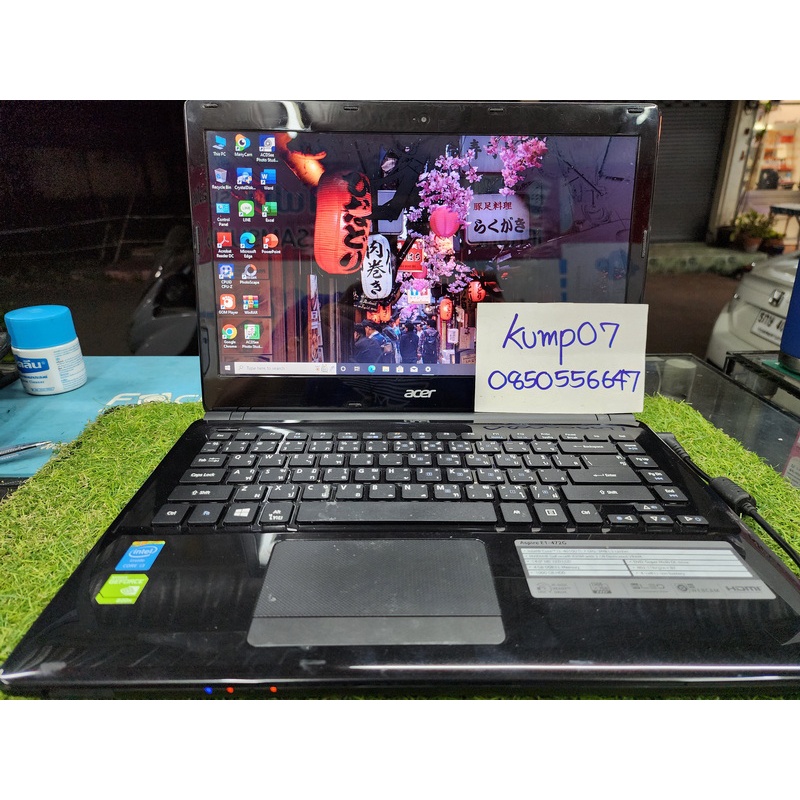 ขาย Notebook Acer Aspire E1-472G Core i3 RAM 8 HDD 1TB มือ2 สภาพดี มีการ์ดจอ 3900 บาท ครับ