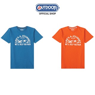 OUTDOOR PRODUCTS U LIFE IS A JOURNEY TEE SHIRT เสื้อยืดคอกลม เสื้อยืดแขนสั้น Style ODUTS