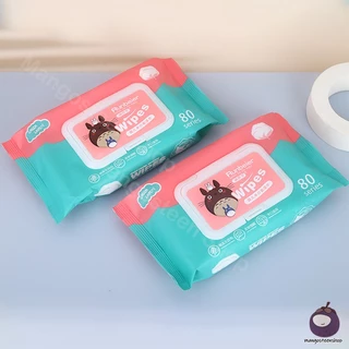 Baby Wipes ทิชชู่เปียก 80 แผ่น ทิชชู่เปียกทำความสะอาด ผ้านุ่มชุ่มชื่น กระดาษเปียก กระดาษทิชชู่เปียก ผ้านุ่มชุ่มชื่น