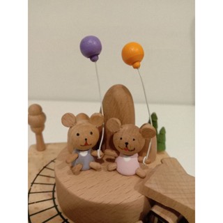 ไขลานรูปตุ๊กตาหมีคู่3d ของขวัญปีใหม