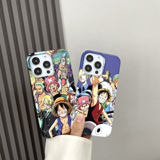 เคสโทรศัพท์มือถือแบบแข็ง ลาย One Piece สําหรับ iPhone 14 13 12 11 pro max XS xr 11Pro 13ProMax 12 14 xr XS 8P