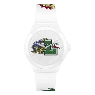 LACOSTE Neocroc รุ่น LC2011232 นาฬิกาข้อมือผู้ชาย สายซิลิโคน สีขาว หน้าปัด 44 มม.