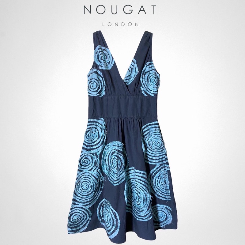 🌸Nougat Dress เดรสผ้าคอตตอลซับในทั้งตัว ลายนูน 3 มิติ