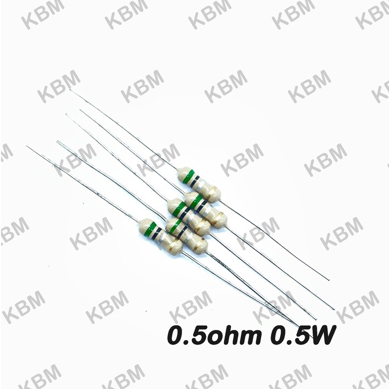 Resistor ตัวต้านทานR0.5ohm 0.25W 0.5W 1W 2W 3W 5W 10W 0.5ohm 5W