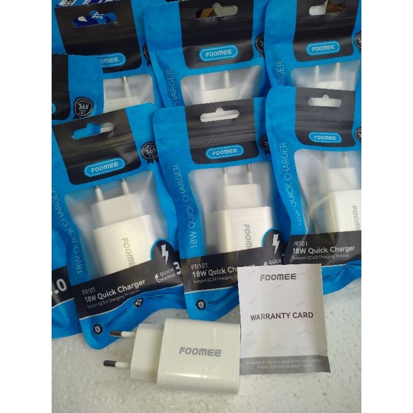 FOOMEE FR101 FAST CHARGING 3A BATOK หัวชาร์จ