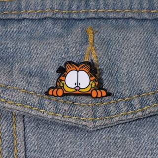 เข็มกลัด รูปการ์ตูนสัตว์ Garfield น่ารัก เครื่องประดับ สําหรับเพื่อน