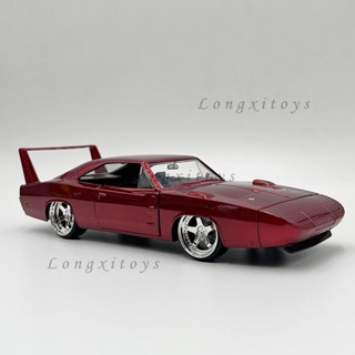 โมเดลรถยนต์ 1:24 Diecast Doms Dodge Charger Daytona ของเล่นสําหรับเด็ก