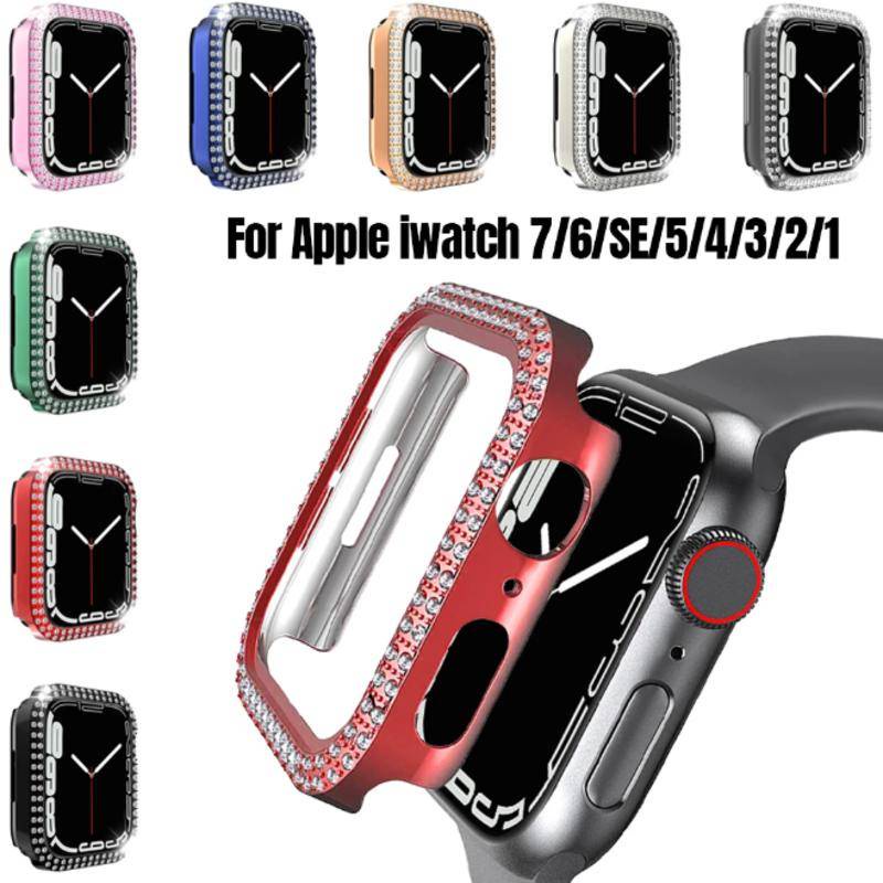 เพชรสําหรับ Apple Watch Series 8 7 6 5 4 3 2 1 SE2 Slim Lady Sport Case สําหรับ iWatch 45/41/44 มม.4