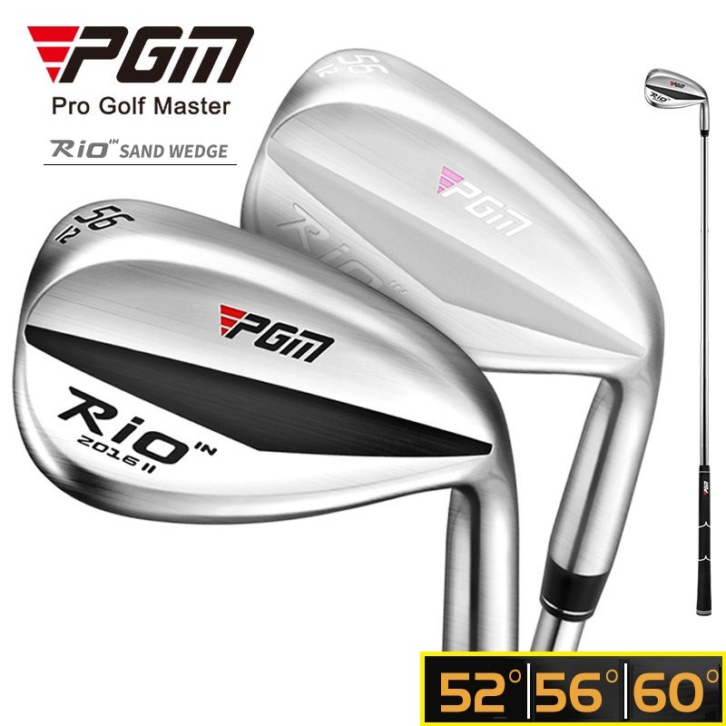 PGM GOLF RIO III ไม้เวดจ์กอล์ฟ 52° 56° 60° หน้าตีลูกกลึง CNC แกนเหล็ก สำหรับผู้ชายและผู้หญิง SG010