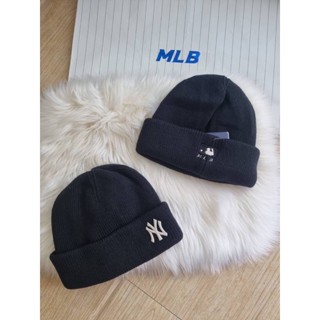 พร้อมส่ง ‼️👒หมวกไหมพรม mlb สีดำใส่สวยมาก ของแท้💯