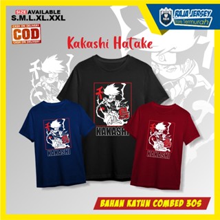 [COD]เสื้อยืด พิมพ์ลายการ์ตูนอนิเมะนารูโตะ Kakashi HeartS-5XL