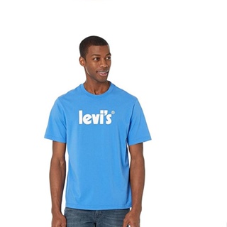 Levis Mens Short-Sleeved Loose T-Shirt Casual Versatile Letter Printing Men Women Couples bh