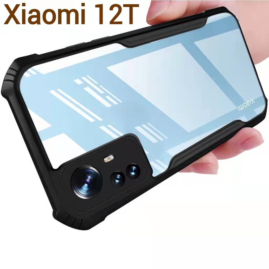 Mi12T(พร้อมส่งในไทย)เคสกันกระแทกขอบสีหลังใสXiaomi 12T/12T Pro/Mi 12T/Mi 12T Pro/Mi11T 5G/Mi11T Pro 5