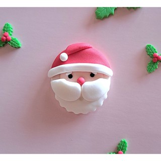 Santa ซานตาคลอส น้ำตาลปั้น กัมเพสแต่งเค้กคริสต์มาส