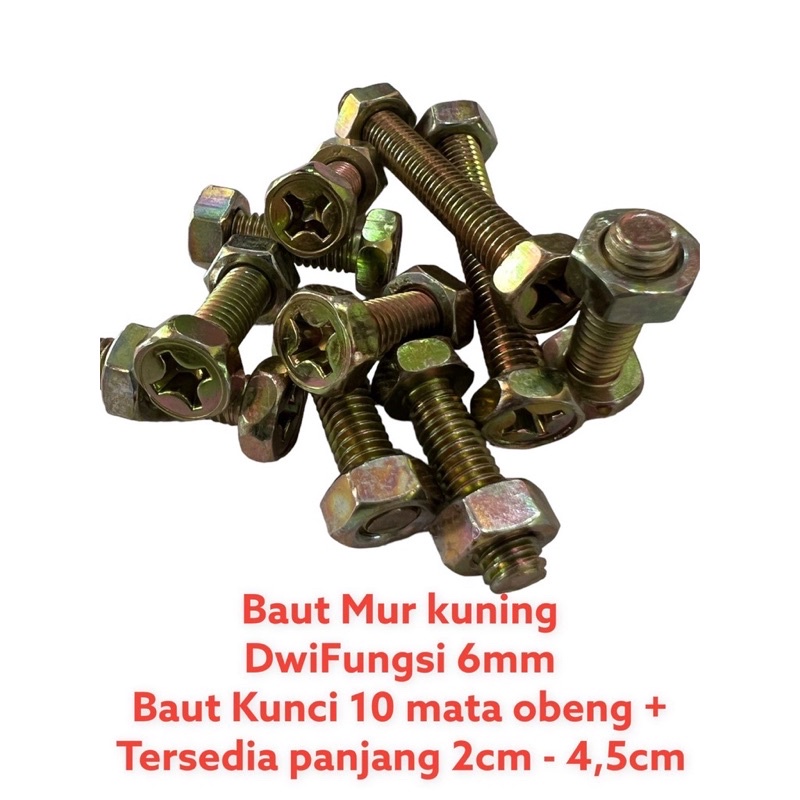 DB 6mm MULTI-FUNCTION BOLT/1O KEY BOLT + SCREWDRIVER +/M06X20/M06x50 BOLT