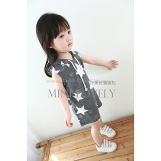 DT-017 ชุดกระโปรงเด็ก ลายดาว Size-110 (4-5Y)