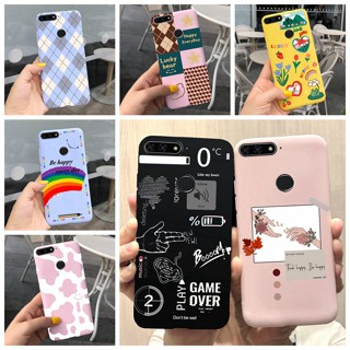 เคสโทรศัพท์ซิลิโคน TPU แบบนิ่ม สําหรับ Huawei Y6 Y6Prime 2018 Y 6 2018 ATU-L31 ATU-L21 ATU-LX3