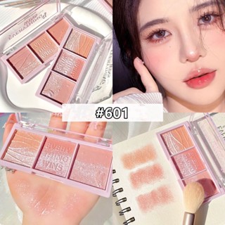 XIAOYUMIบลัชออน ไฮไลท์ 3 สี บลัชออนทูโทนสไตล์เกาหลี ไฮไลท์หน้าฉ่ำวาว เนื้อละเอียด ประกายชิมเมอร์ สีสวย ติดทน กันน้ำ-0207