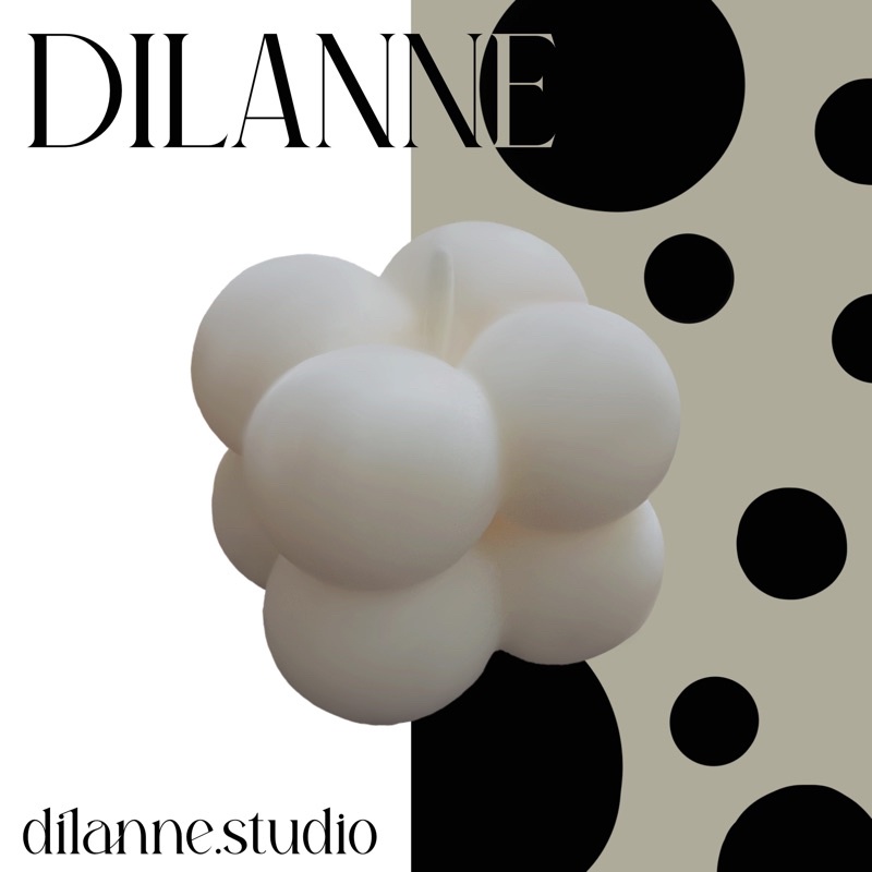 DILANNE เทียนหอมไขถั่วเหลือง เทียนหอมขึ้นรูปทรงCube