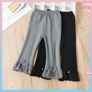 Childrens Wear girls spring and autumn pants new 2022 Baby Cotton all-match outerwear pants girls Western-style trumpet pants