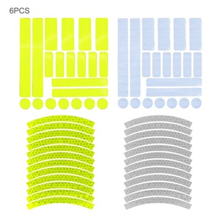สติกเกอร์สะท้อนแสง มีกาวในตัว DIY สําหรับติดตกแต่งรถจักรยาน กลางแจ้ง 66 ชิ้น
