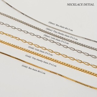 RINDA.STUDIO - All Necklace Chain (gold/silver) (สร้อยคอ)