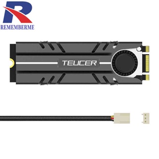 Teucer พัดลมฮีทซิงค์โซลิดสเตท 3 Pin M.2 สําหรับ NVMe NGFF 2280 SSD