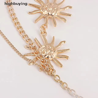 [highbuying] เข็มขัดโซ่โลหะ หลายชั้น สไตล์พังก์ โกธิค สําหรับผู้หญิง