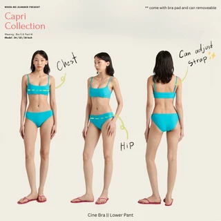 when.we.summer - Capri Collection_Cine Bra ช่วงสายสามารถปรับระดับได้ มีทั้งหมด12สี (-เฉพาะตัวบรา-)