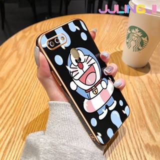 เคสโทรศัพท์มือถือ ป้องกันเลนส์กล้อง ป้องกันกระแทก ลาย Doraemon หรูหรา แบบเรียบง่าย สําหรับ OPPO A12 A12s A7 A5s