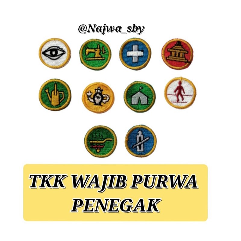 BET / BADGE TKK MANDATORY PURWA PENEGAK (1 แพ็คเกจ = 10 TKK IS MANDATORY)