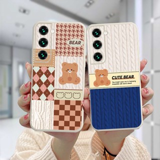 เคส Samsung A32 A52 A13 A23 A12 A03 A51 A10S A50 A20S J2 J7 Prime A02S A20 A50S A10 A30S A52S A30 M12 M01S A125 A13 Life F12 M10S M40S A515F A207F M02S A025 F02S M10 ทอลายการ์ตูนหมี เคสโทรศัพท์มือถือ