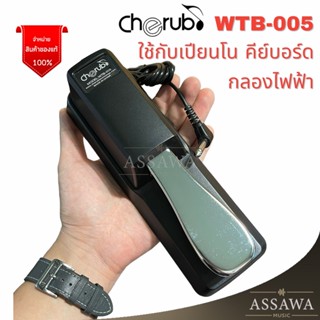 Cherub ของแท้✔️ WTB-005 Foot Switch Sustain Pedal ฟุตสวิตซ์ สำหรับเปียโน คีย์บอร์ด กลองไฟฟ้า