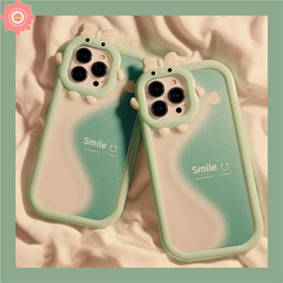 เคสโทรศัพท์มือถือแบบนิ่ม ลายมอนสเตอร์ หน้ายิ้ม สีเขียว สําหรับ OPPO A17 A55 A95 A16K A12 A1K A57 A15 A96 A17K A16E A5s A7 A16 A3s A52 A53 A31 A5 A9 A92 A76 A16s A54 A74 Reno 7Z 6 5 8 5F เคส