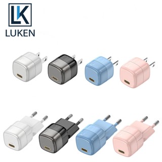 Luken Fusucte ที่ชาร์จโทรศัพท์มือถือ Type C 20W Usb แบบพกพา ชาร์จเร็ว สําหรับ ip 13 Max Samsung QC 3.0 PD 20W