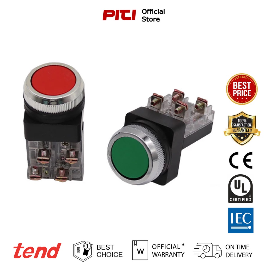 Tend TBF-251 25mm พุดบัตตอนสวิตช์, Button Switch