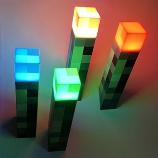 Minecraft Torch 28CM Light Up Torch High Brightness LED Hand Held or Wall Mount Flashlight