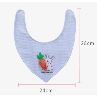 ผ้ากันเปื้อน ผ้าซับน้ำลาย เด็ก ลายปัก 3มิติ - Bib3D