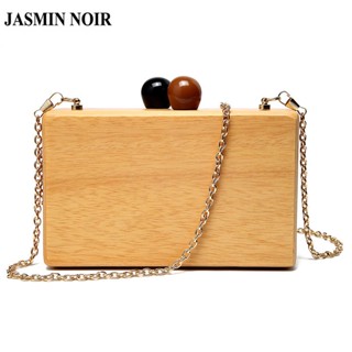 Jasmin NOIR กระเป๋าสะพายข้าง สายโซ่ แบบไม้ สําหรับผู้หญิง