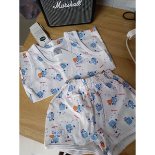 ไซร์70//ชุดเซตเสื้อกล้าม+เกงขาสั้น De Bon BY Enfant