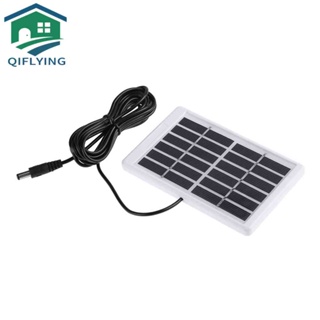 6v 1.2W แผงโซลาร์เซลล์แสงอาทิตย์ Polycrystalline DC อินเตอร์เฟซเสียบชาร์จแบตเตอรี่