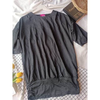 เสื้อสีดำโอเวอร์ไซส์ เสื้อสีดำฟรีไซส์