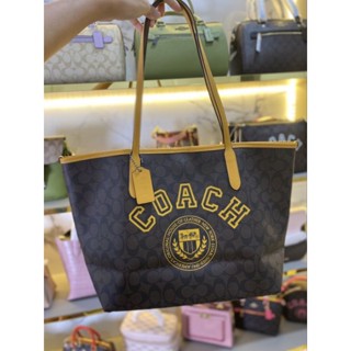 รุ่นใหม่ค่ะ NEW COACH TOTE Coach City Tote In Signature Canvas