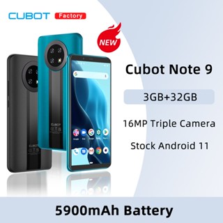 Cubot Note 9 5.99&amp;quot; Screen 3GB+32GB Telephone Triple Camera 5900mAh Battery Mobile Phone Dual SIM Android 11