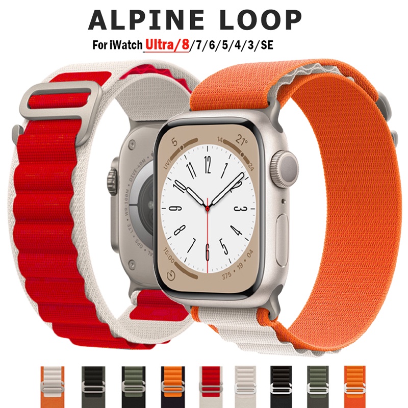 Alpine Loop band สําหรับ A*ple สายนาฬิกา ultra 49 มม.44 มม.40 มม.42 มม.38 มม.สร้อยข้อมือไนลอน corea 