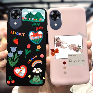 เคสโทรศัพท์มือถือ ซิลิโคน กันกระแทก ลายเพ้นท์น่ารัก สําหรับ OPPO A17K A17K A 17 K CPH2471 CPH2477