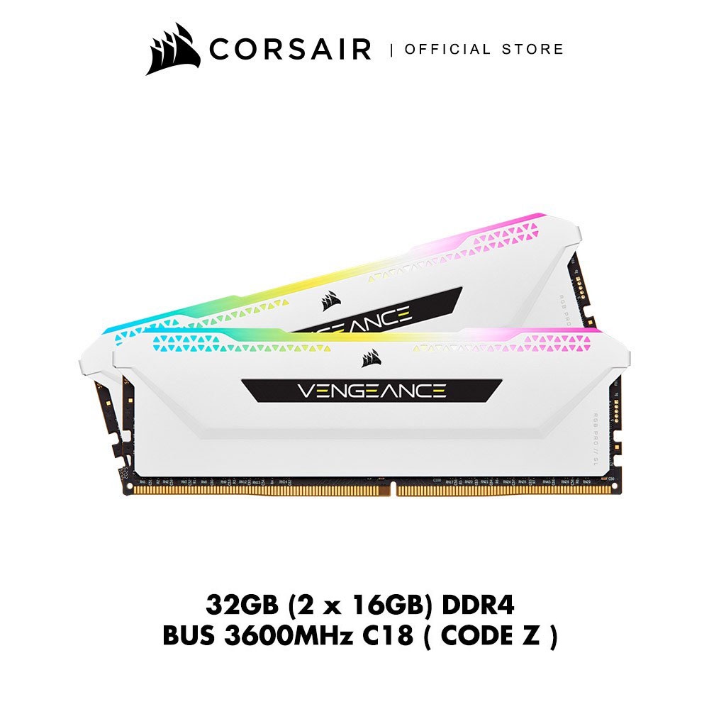 CORSAIR RAM VENGEANCE RGB PRO SL 32GB (2x16GB) DDR4 DRAM 3200MHz C16 ...