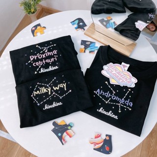 เสื้อครอปกาแลคซี่ Andromeda ✨ Milky Way ✨ Proxima Centauri ✨ ป้าย HNHN🐈🐈 ของแท้ **พร้อมส่ง**