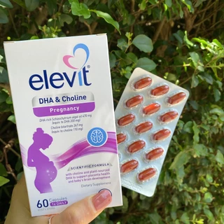 Elevit DHA + Choline For Pregnancy and Breastfeeding capsules 60 pack (ทานได้ 60 วัน)
