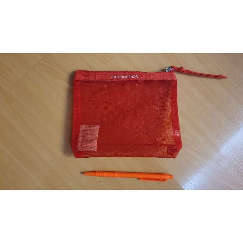 ซองโปร่ง ถุงตาข่าย มีซิป THE BODY SHOP จัดระเบียบ ขนาดเล็ก ถุงเครื่องสำอาง ถุงน้ำหอม ลดราคา เฉลี่ย24